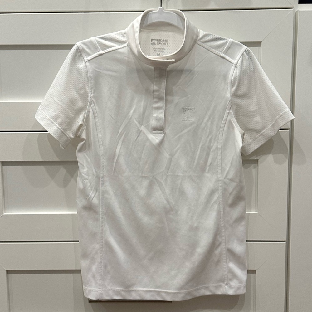 Riding Sport Kids’ Essential Short-Sleeve Show Shirt, Size Medium